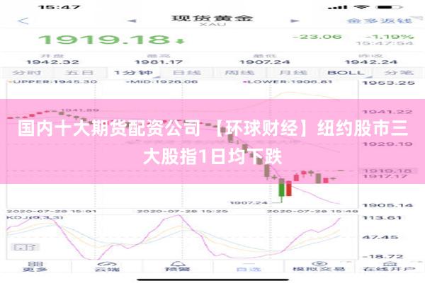 国内十大期货配资公司 【环球财经】纽约股市三大股指1日均下跌