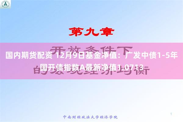 国内期货配资 12月9日基金净值：广发中债1-5年国开债指数A最新净值1.0713